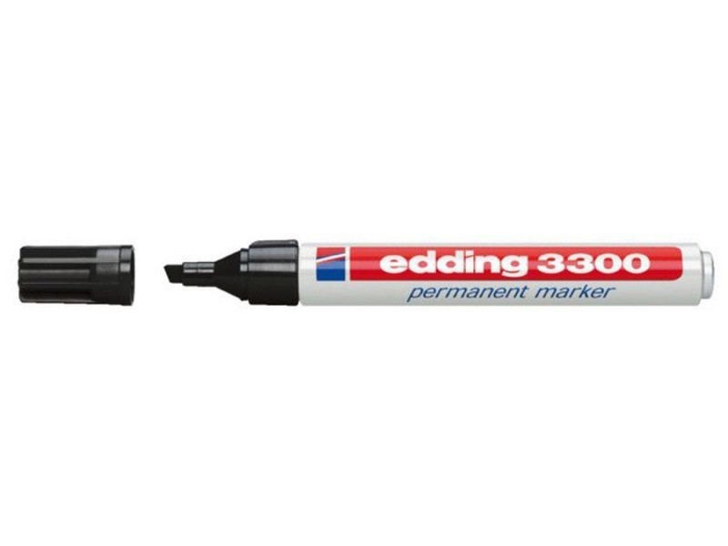Viltstift edding 3300 schuin 1-5mm zwart