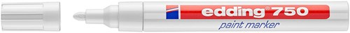 Paintmarker edding 750 op oliebasis 2-4mm wit