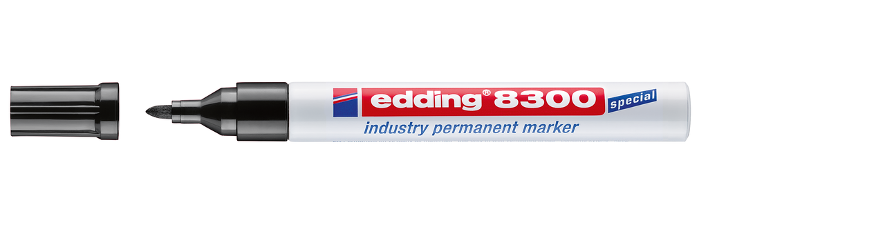 Viltstift edding 8300 industrie rond 1.5-3mm zwart