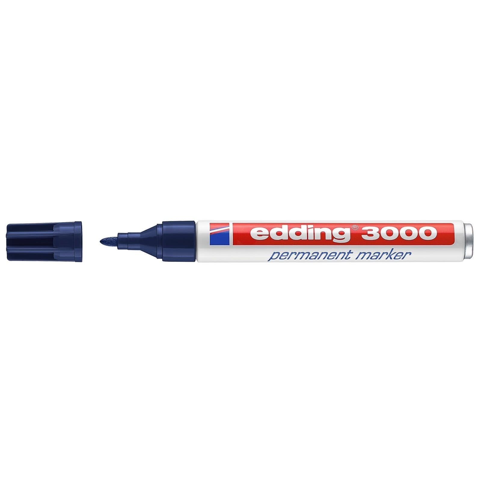 Viltstift edding 3000 rond 1.5-3mm staalblauw