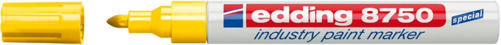 Paintmarker edding 8750 industrie 2-4mm geel