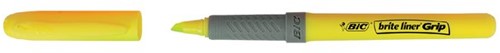 Markeerstift Bic brite liner grip geel