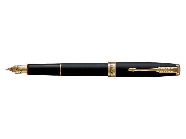 Vulpen Parker Sonnet matte black lacquer GT medium