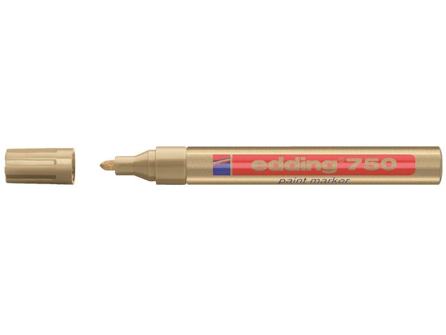 Paintmarker edding 750 op oliebasis 2-4mm goud