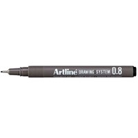 Fineliner Artline technisch 0.8mm zwart