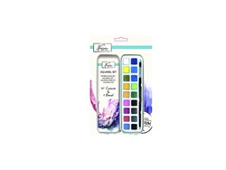 Aquarelverf Nassau Art blik à 18 napjes en penseel