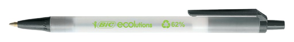 Balpen Bic Ecolutions medium zwart