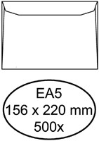 Envelop Quantore bank EA5 156x220mm wit 500 stuks
