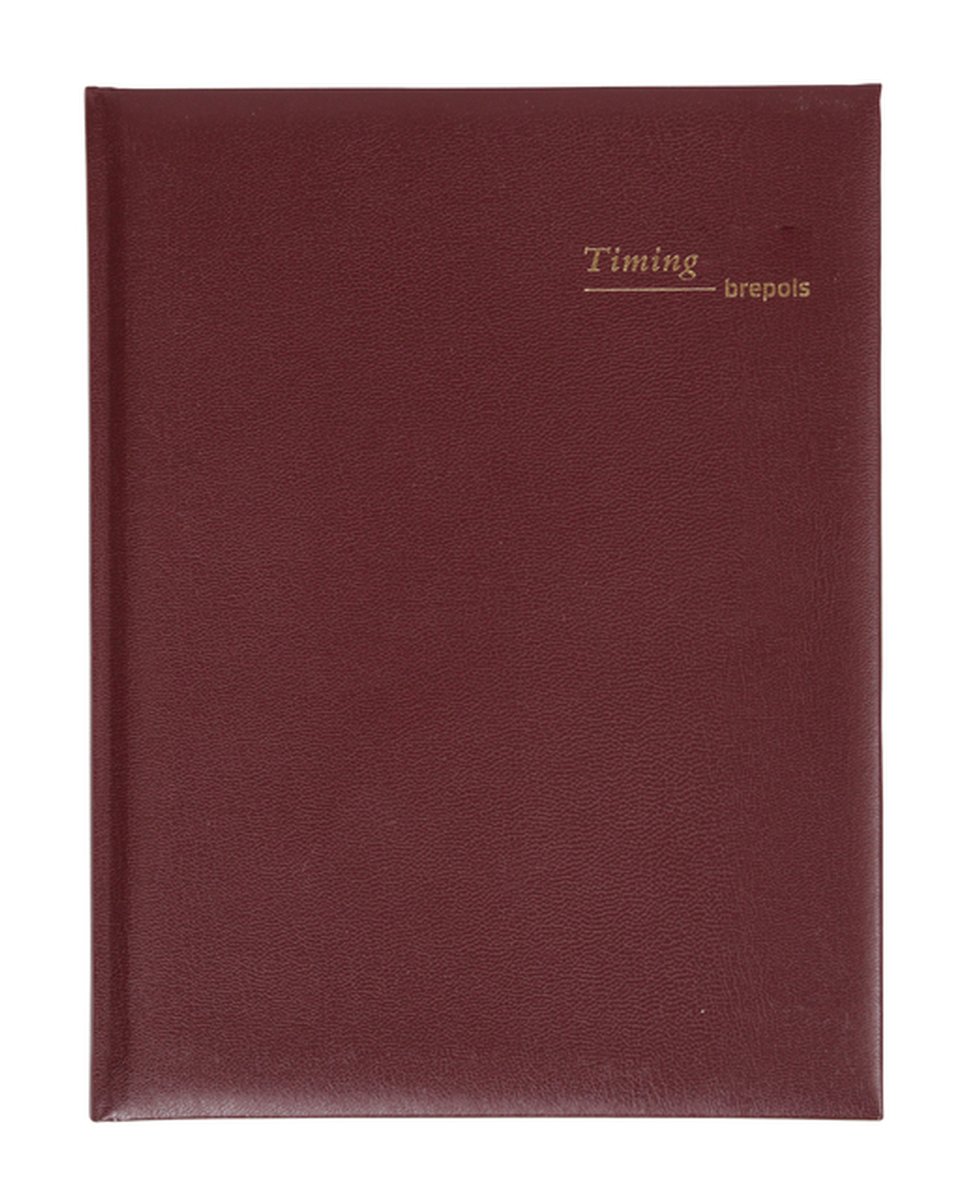 Agenda 2027 Brepols Timing Lima 7dagen/2pagina's viertalig bordeaux