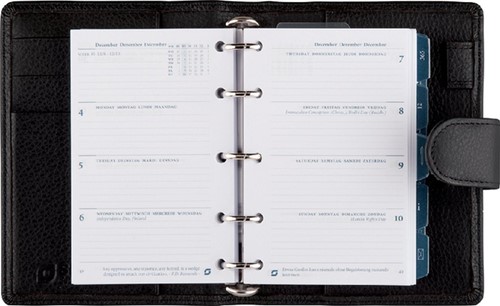 Organizer Succes Cadiz inclusief Mini inhoud 2027 sluitclip zwart-3
