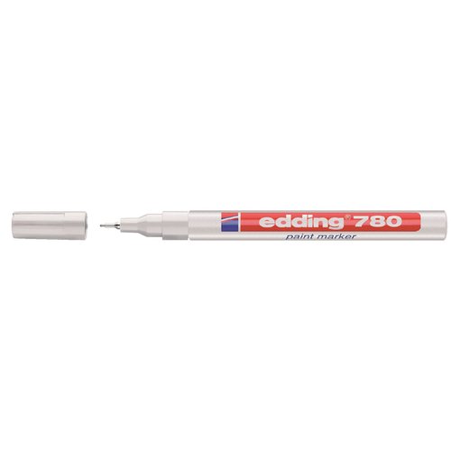 Paintmarker edding 780 op oliebasis 0.8mm wit