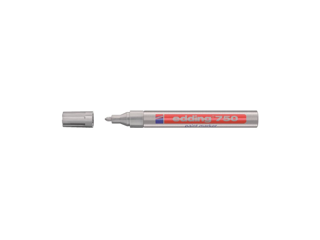 Paintmarker edding 750 op oliebasis 2-4mm zilver
