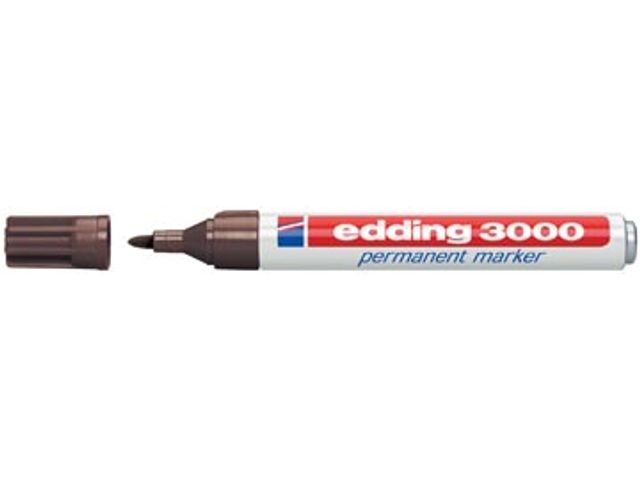 Viltstift edding 3000 rond 1.5-3mm donkerbruin