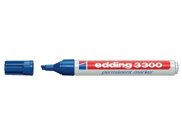 Viltstift edding 3300 schuin 1-5mm blauw
