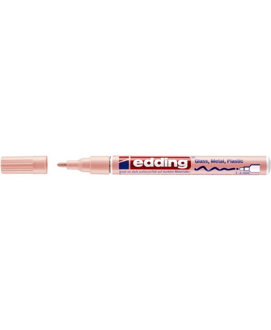 Paintmarker edding 751 op oliebasis 1-2mm pastel roze