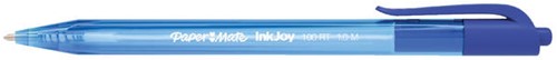 Balpen Paper Mate Inkjoy 100 medium blauw valuepack 80+20 gratis