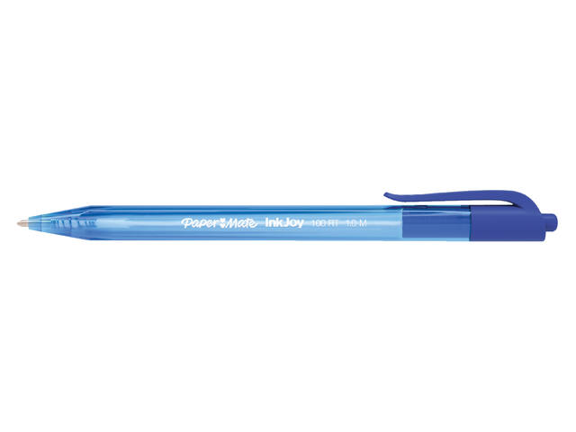Balpen Paper Mate Inkjoy 100 medium blauw valuepack 80+20 gratis