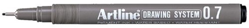 Fineliner Artline technisch 0.7mm zwart