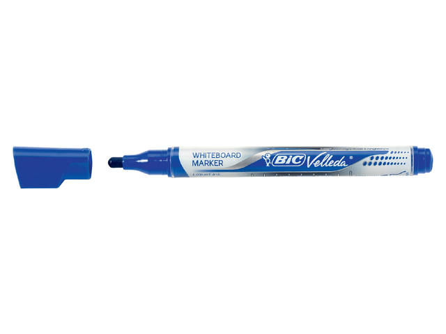 Whiteboardmarker Bic Velleda liquid rond medium blauw