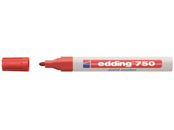 Paintmarker edding 750 op oliebasis 2-4mm rood