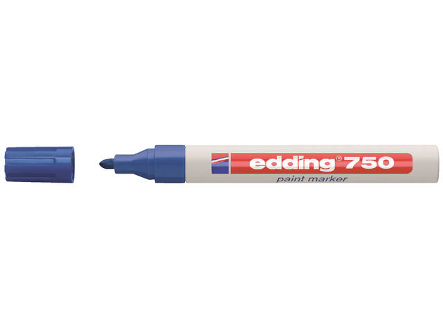 Paintmarker edding 750 op oliebasis 2-4mm blauw