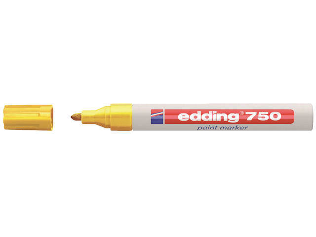 Paintmarker edding 750 op oliebasis 2-4mm geel