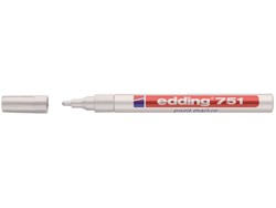 Paintmarker edding 751 op oliebasis 1-2mm wit
