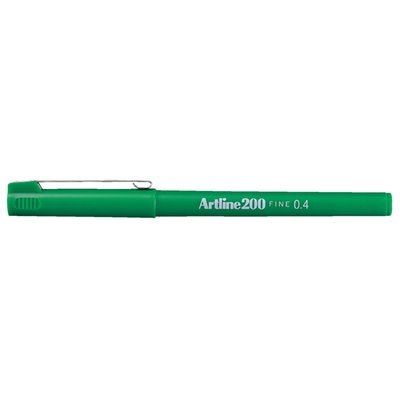 Fineliner Artline 200 rond fijn groen
