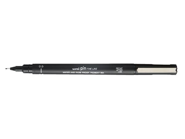 Fineliner Uni-ball Pin 0.5mm zwart