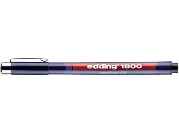 Fineliner edding 1800 0.25mm zwart