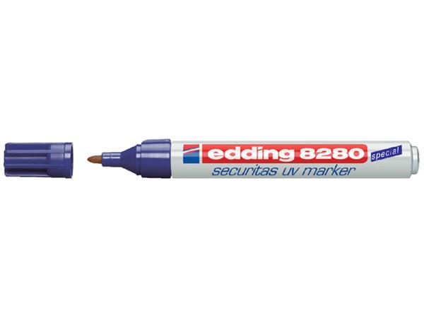 Viltstift edding 8280 onzichtbaar rond 1.5-3mm UV blister à 1 stuk