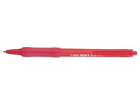 Balpen Bic soft feel grip clic medium rood